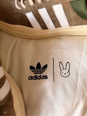 adidas Brown Suede Sneakers with White Stripes